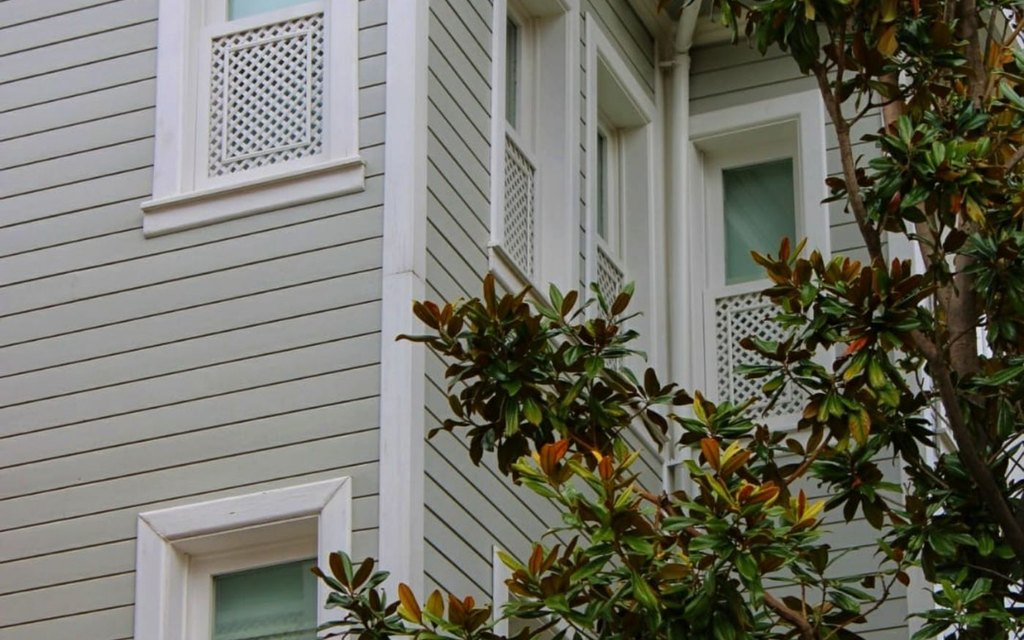 Damaged soffit and fascia showing signs of wood rot