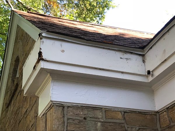 New rot-free fascia board wrapped in maintenance-free aluminum